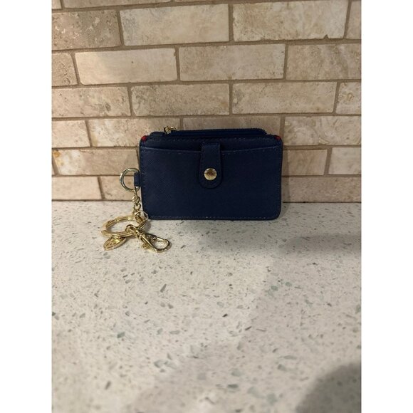 Disney Cruise Line Mickey Snap Card Holder Pocket Wallet w / Zip Coin Purse - Picture 2 of 2